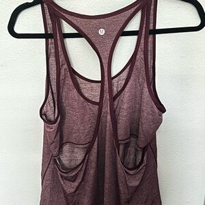 lululemon athletica Maroon Women's Tank Top